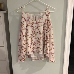 Haute Monde Off the Shoulder Floral Shirt
